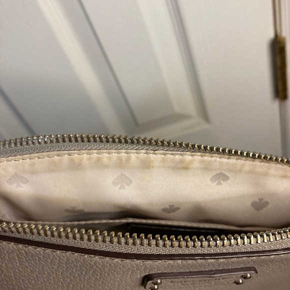 GRay LEATHER KATE SPADE CROSSBODY SHOULDERBAG VNTG - Picture 10 of 12